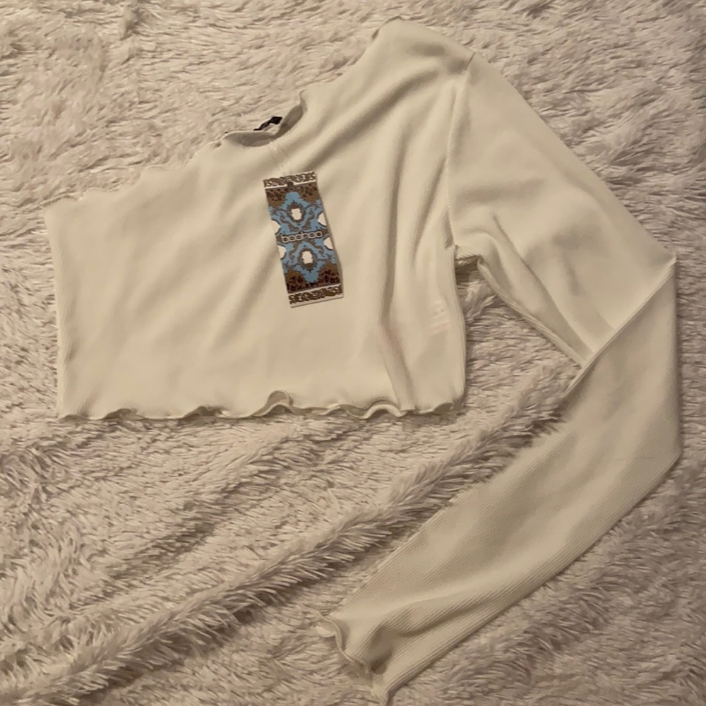 Lettuce Hem One Shoulder BooHoo Top